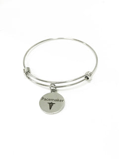 Pacemaker Medical Expanding Charm Bracelet, Medical Awareness Bracelet, Pacemaker Awareness, Pacemaker Alert Bracelet, Medical Notification