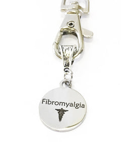 Fibromyalgia Medical ID Awareness Keychain, Fibromyalgia Keychain, Fibromyalgia  Condition Awareness, Fibromyalgia Medical Notification