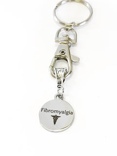 Fibromyalgia Medical ID Awareness Keychain, Fibromyalgia Keychain, Fibromyalgia  Condition Awareness, Fibromyalgia Medical Notification