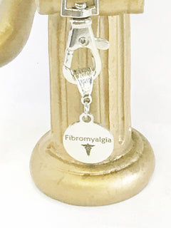 Fibromyalgia Medical ID Awareness Keychain, Fibromyalgia Keychain, Fibromyalgia  Condition Awareness, Fibromyalgia Medical Notification