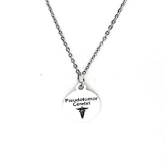Pseudotumor Cerebri Necklace, Medical ID, Pseudotumor Cerebri Medical Condition Medical Notification, Medical Condition Necklace
