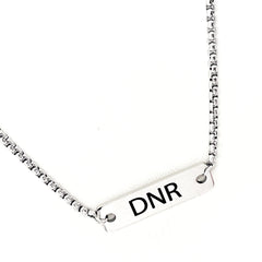 Medical Notice Necklace, DNR Necklace, Medical Decisions Alert, Medical Condition Jewelry, Do Not Resuscitate Necklace, Medical Choices