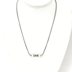 Medical Notice Necklace, DNR Necklace, Medical Decisions Alert, Medical Condition Jewelry, Do Not Resuscitate Necklace, Medical Choices
