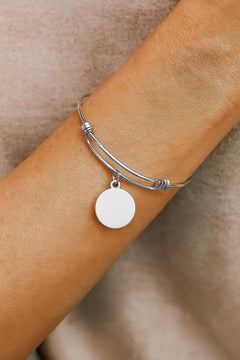 Stainless Steel Medical Assistant Bracelet, Round Charm Jewelry Healthcare Gift Appreciation Bangle Graduation Present For Her