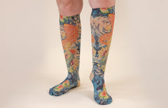Koi Beige Gradient Compression Socks