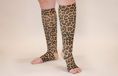 Leo Leopard Gradient Compression Socks