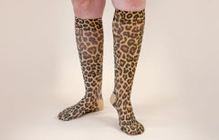 Leo Leopard Gradient Compression Socks