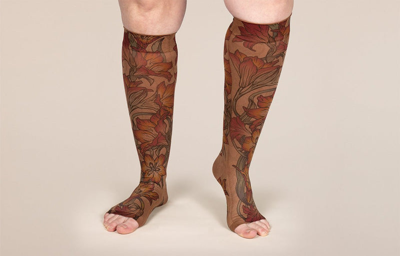 Lily Mocha Gradient Compression Socks