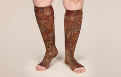 Lily Mocha Gradient Compression Socks