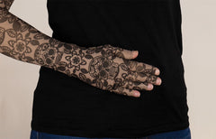 Macabre Beige Gradient Compression Glove