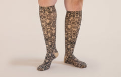 Macabre Beige Gradient Compression Socks