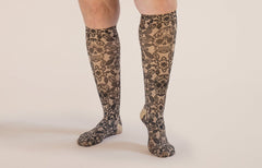Macabre Beige Gradient Compression Socks