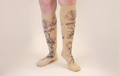 Magnolia Beige Gradient Compression Socks
