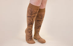 Magnolia Mocha Gradient Compression Socks