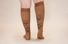 Magnolia Mocha Gradient Compression Socks