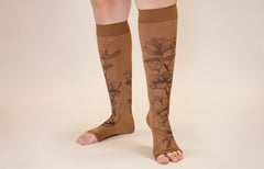 Magnolia Mocha Gradient Compression Socks