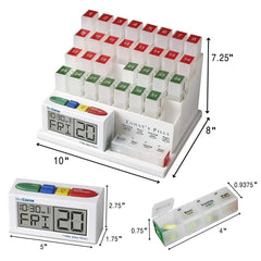 Monthly Pill Organizer with Alarms
