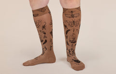 Oddities Mocha Gradient Compression Socks