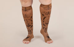 Oddities Mocha Gradient Compression Socks