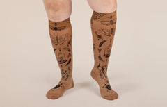 Oddities Mocha Gradient Compression Socks