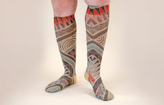 Rhythm Beige Gradient Compression Socks