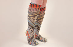 Rhythm Beige Gradient Compression Socks