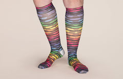 Roller Disco Gradient Compression Socks