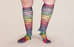 Roller Disco Gradient Compression Socks