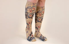 Sakura Beige Gradient Compression Socks
