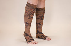 Sakura Mocha Gradient Compression Socks