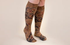 Sakura Mocha Gradient Compression Socks