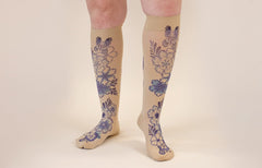 Serenity Beige Gradient Compression Socks
