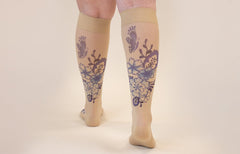 Serenity Beige Gradient Compression Socks
