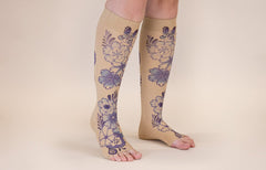 Serenity Beige Gradient Compression Socks